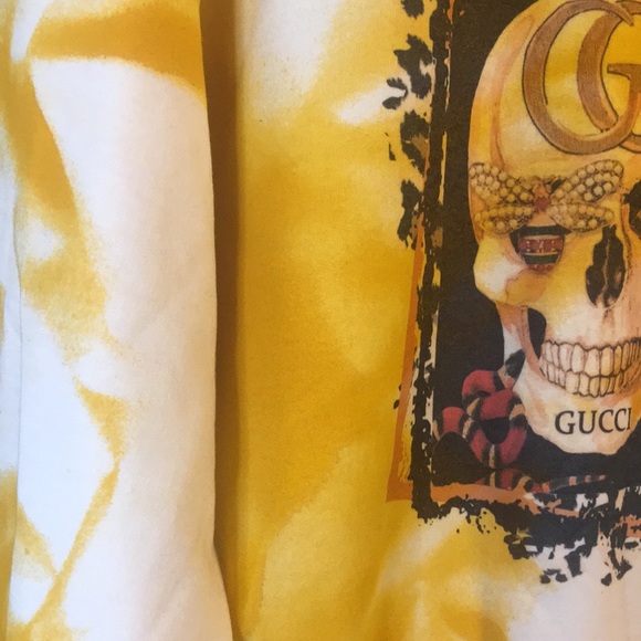 Yellow Tie-dyed Sweatshirt Pullover Soft 1 Of A Kind ❌PRICE FIRM - Picture 6 of 13